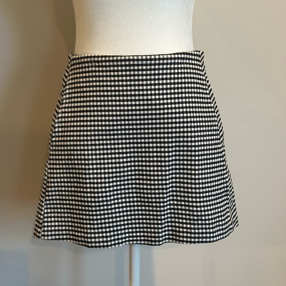 Checkered Mini Skirt
